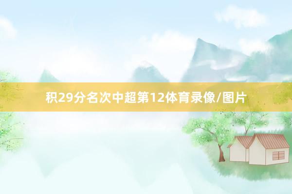积29分名次中超第12体育录像/图片