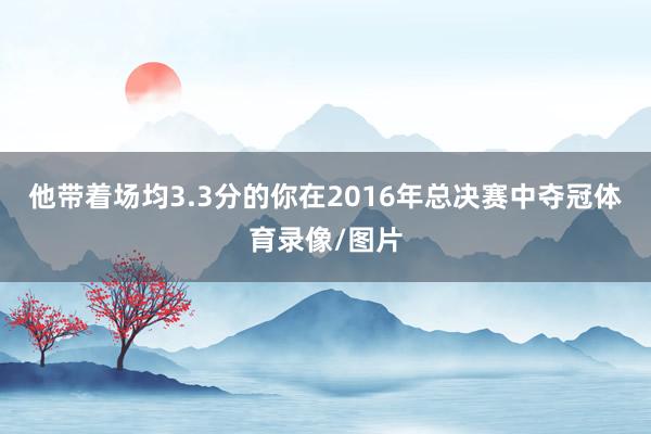他带着场均3.3分的你在2016年总决赛中夺冠体育录像/图片