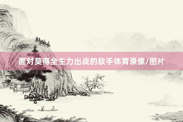 面对莫得全主力出战的敌手体育录像/图片
