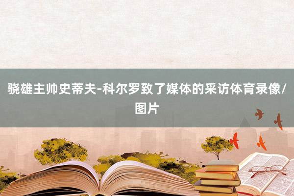 骁雄主帅史蒂夫-科尔罗致了媒体的采访体育录像/图片