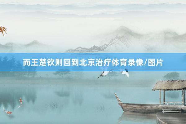 而王楚钦则回到北京治疗体育录像/图片