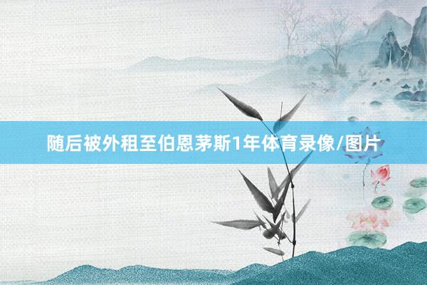 随后被外租至伯恩茅斯1年体育录像/图片