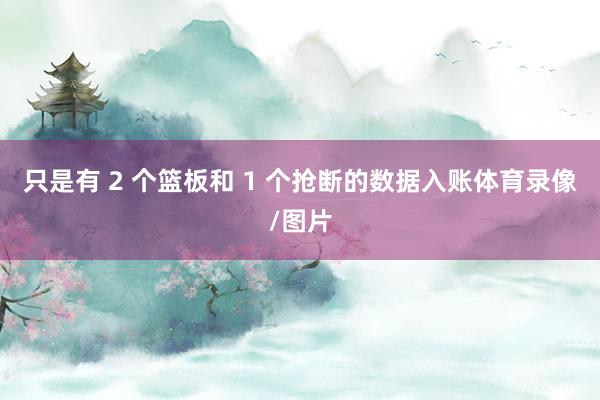 只是有 2 个篮板和 1 个抢断的数据入账体育录像/图片
