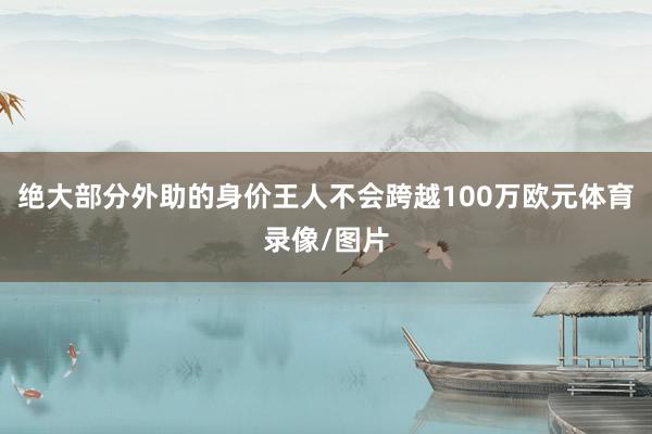 绝大部分外助的身价王人不会跨越100万欧元体育录像/图片