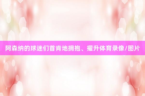 阿森纳的球迷们首肯地拥抱、擢升体育录像/图片