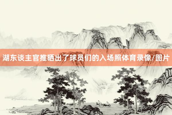 湖东谈主官推晒出了球员们的入场照体育录像/图片