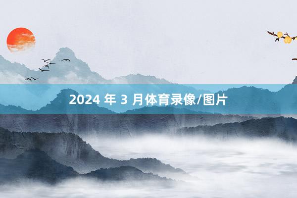 2024 年 3 月体育录像/图片