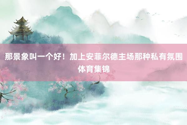 那景象叫一个好！加上安菲尔德主场那种私有氛围体育集锦
