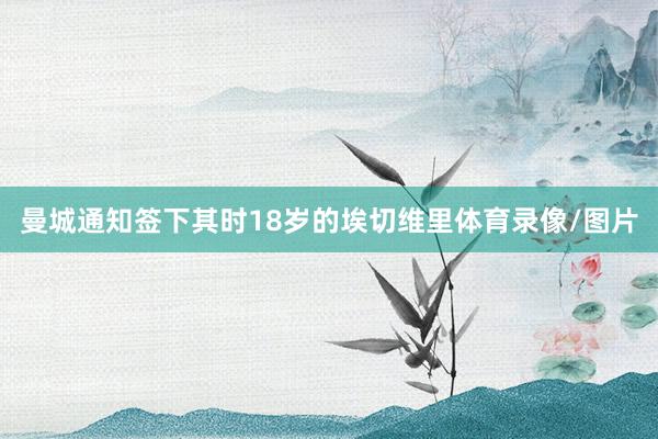 曼城通知签下其时18岁的埃切维里体育录像/图片