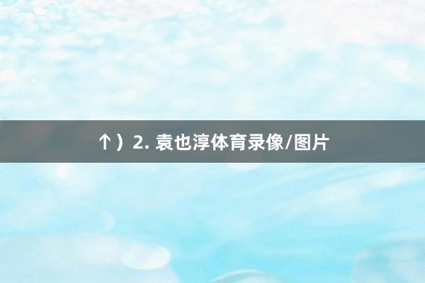 ↑）　　2. 袁也淳体育录像/图片