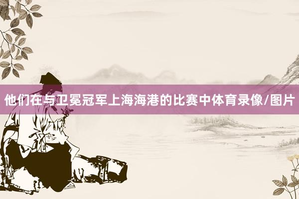他们在与卫冕冠军上海海港的比赛中体育录像/图片