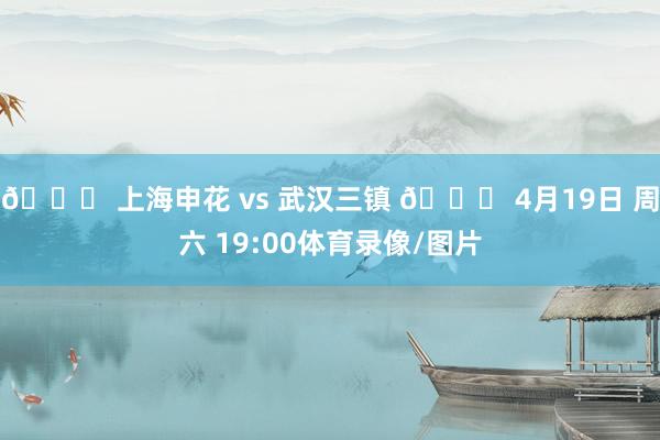 🆚 上海申花 vs 武汉三镇 📅 4月19日 周六 19:00体育录像/图片
