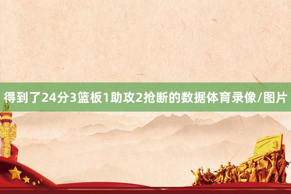 得到了24分3篮板1助攻2抢断的数据体育录像/图片