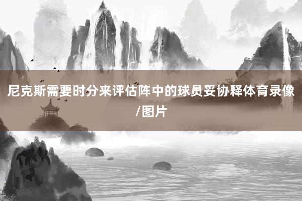 尼克斯需要时分来评估阵中的球员妥协释体育录像/图片