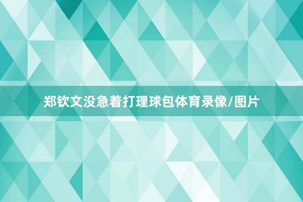 郑钦文没急着打理球包体育录像/图片