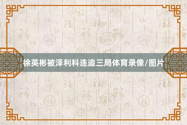 徐英彬被泽利科连追三局体育录像/图片