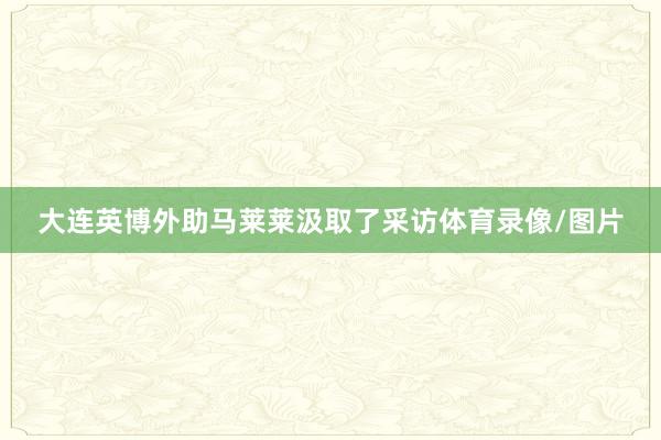 大连英博外助马莱莱汲取了采访体育录像/图片