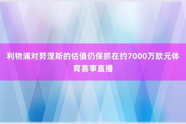 利物浦对努涅斯的估值仍保抓在约7000万欧元体育赛事直播