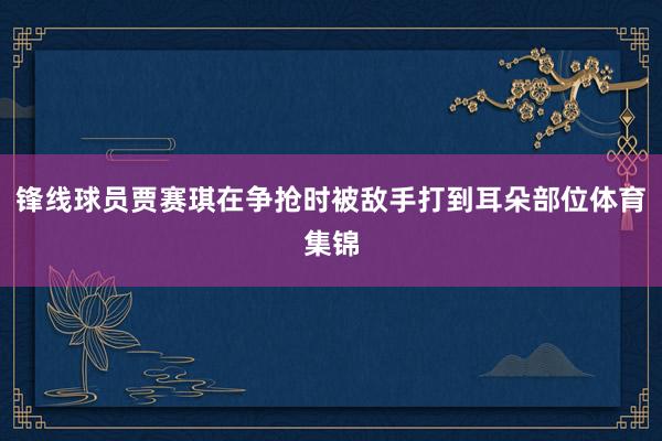 锋线球员贾赛琪在争抢时被敌手打到耳朵部位体育集锦