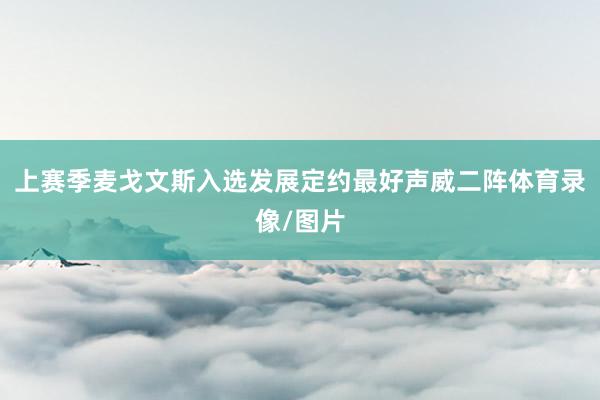 上赛季麦戈文斯入选发展定约最好声威二阵体育录像/图片