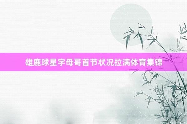 雄鹿球星字母哥首节状况拉满体育集锦