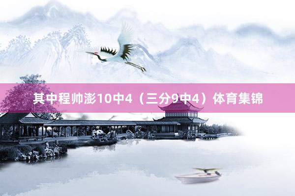 其中程帅澎10中4（三分9中4）体育集锦