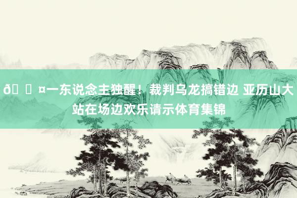 😤一东说念主独醒！裁判乌龙搞错边 亚历山大站在场边欢乐请示体育集锦