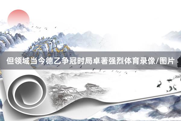 但领域当今德乙争冠时局卓著强烈体育录像/图片
