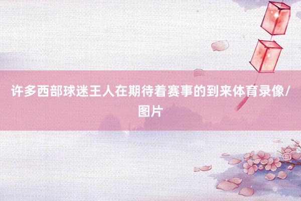许多西部球迷王人在期待着赛事的到来体育录像/图片